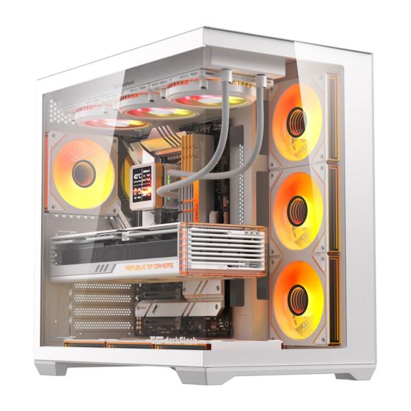 DarkFlash C280 számítógépház (fehér) + 7 ventilátor (C280 WHT +7F)